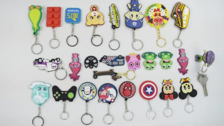 PVC rubber keychain