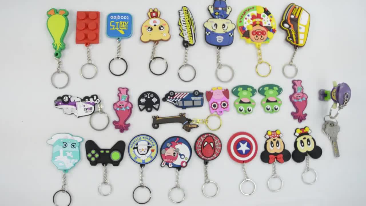 PVC rubber keychain